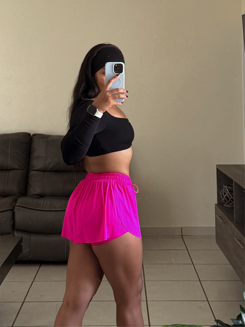 Pink Running Shorts