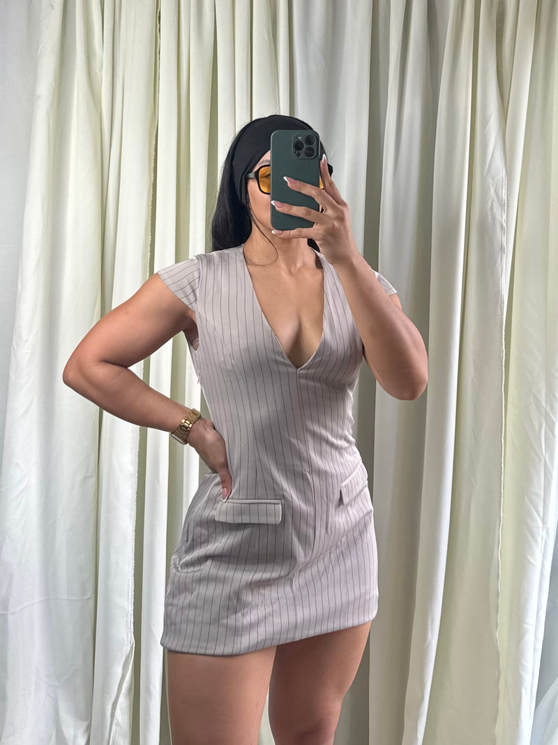 PINSTRIPE DRESS