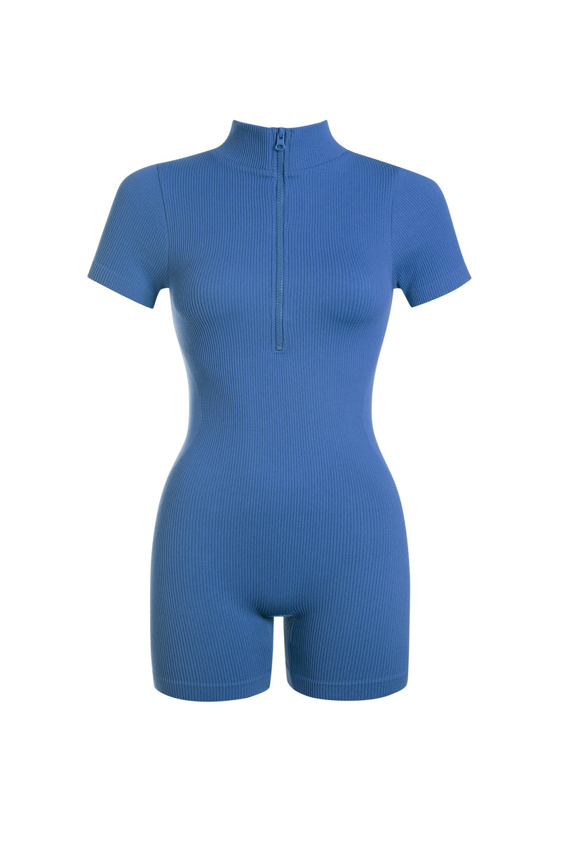 Blue Seamless Romper