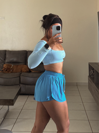 Blue Running Shorts