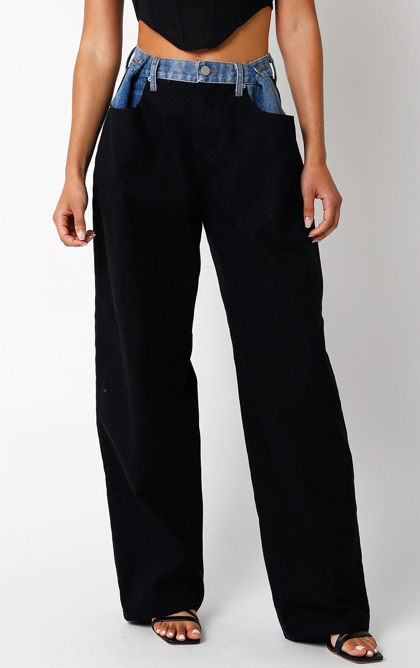 PRE-ORDEN BLACK DENIM PANTS