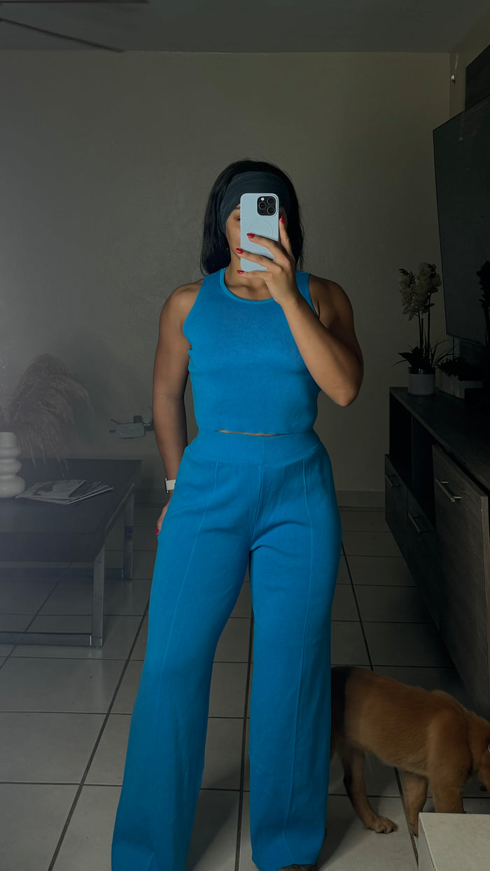 Blue Pant Set