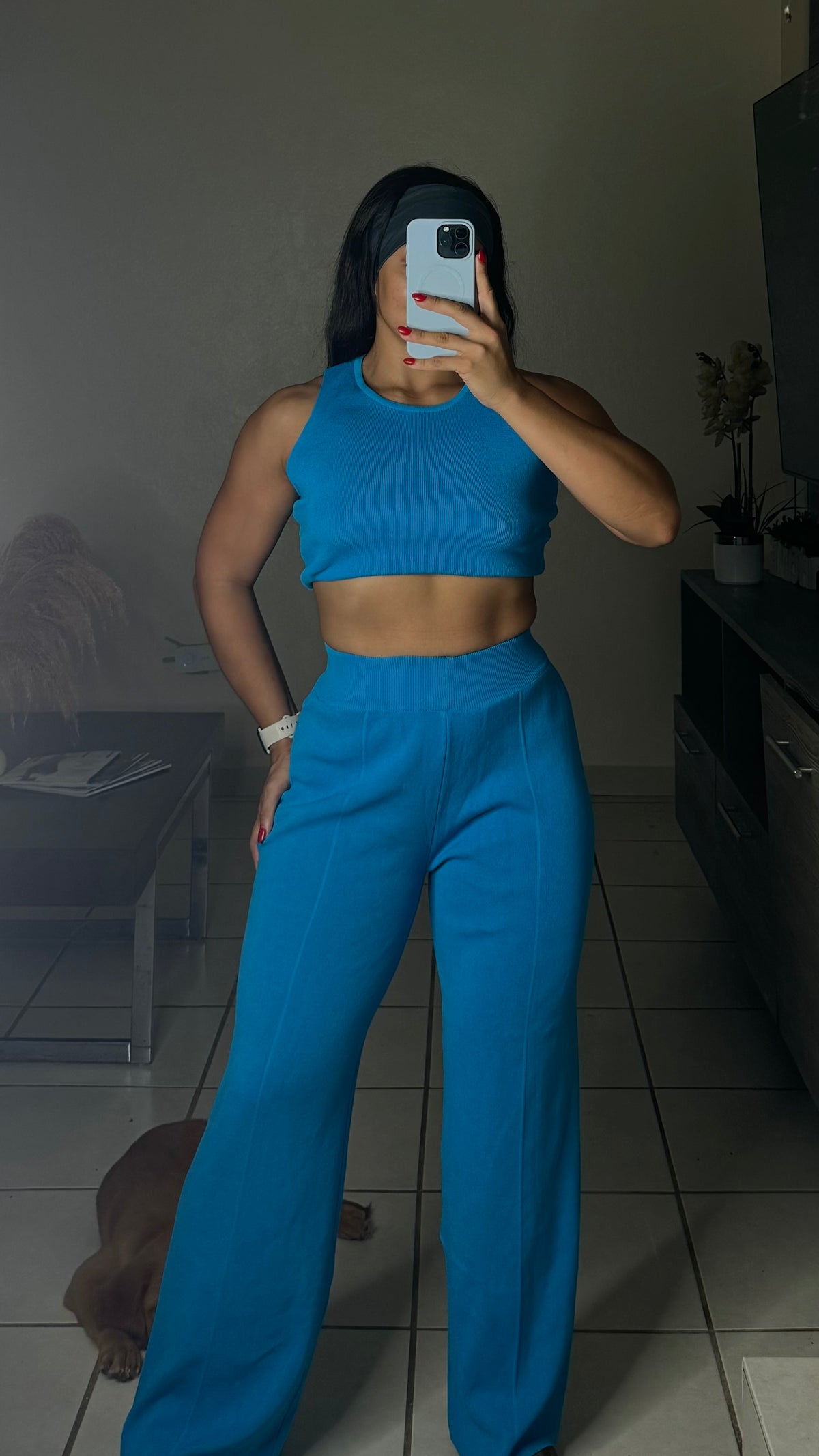 Blue Pant Set