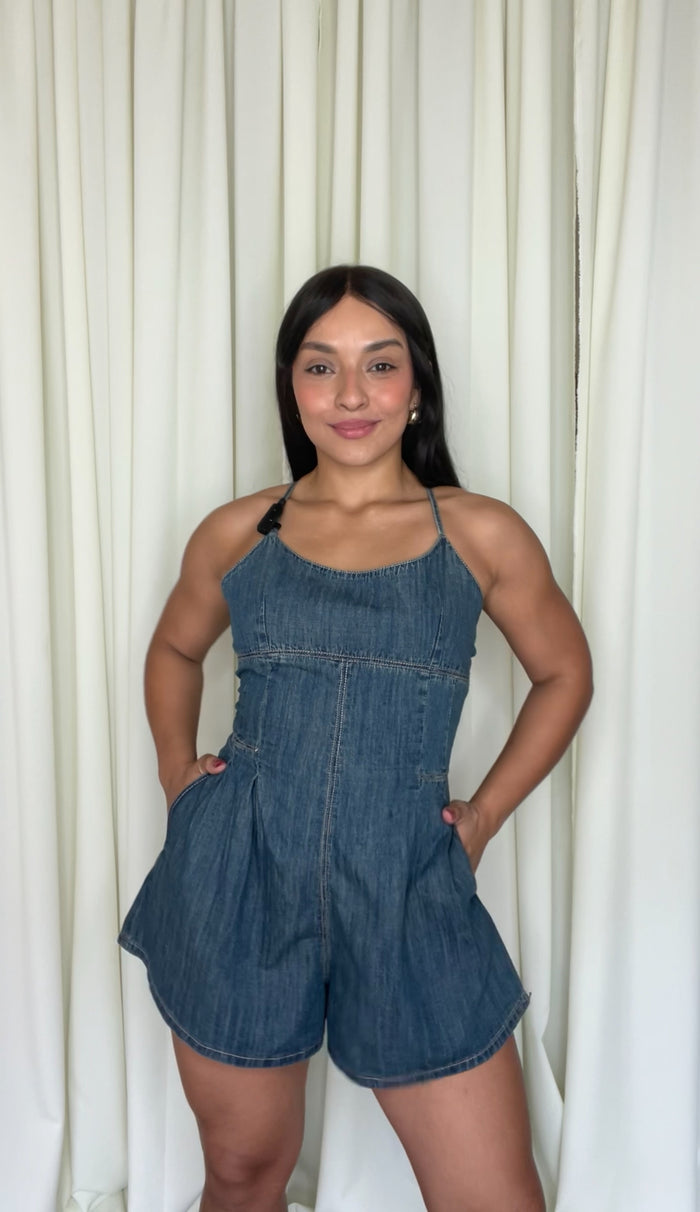 ENCANTO DENIM ROMPER