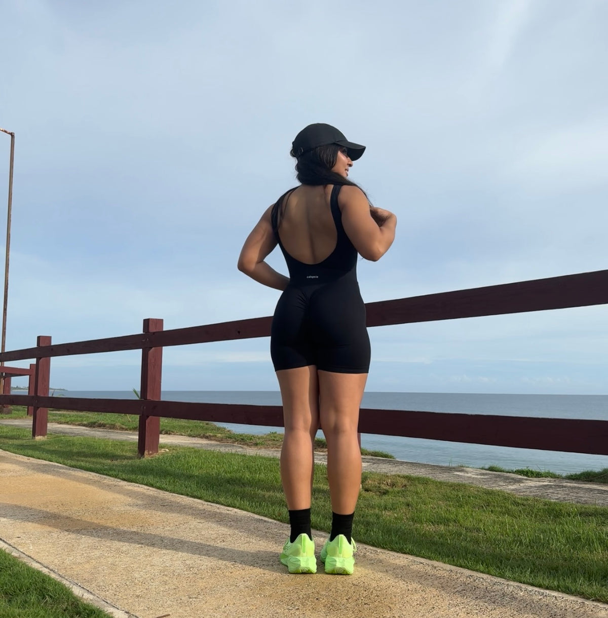 Black Radiant Romper