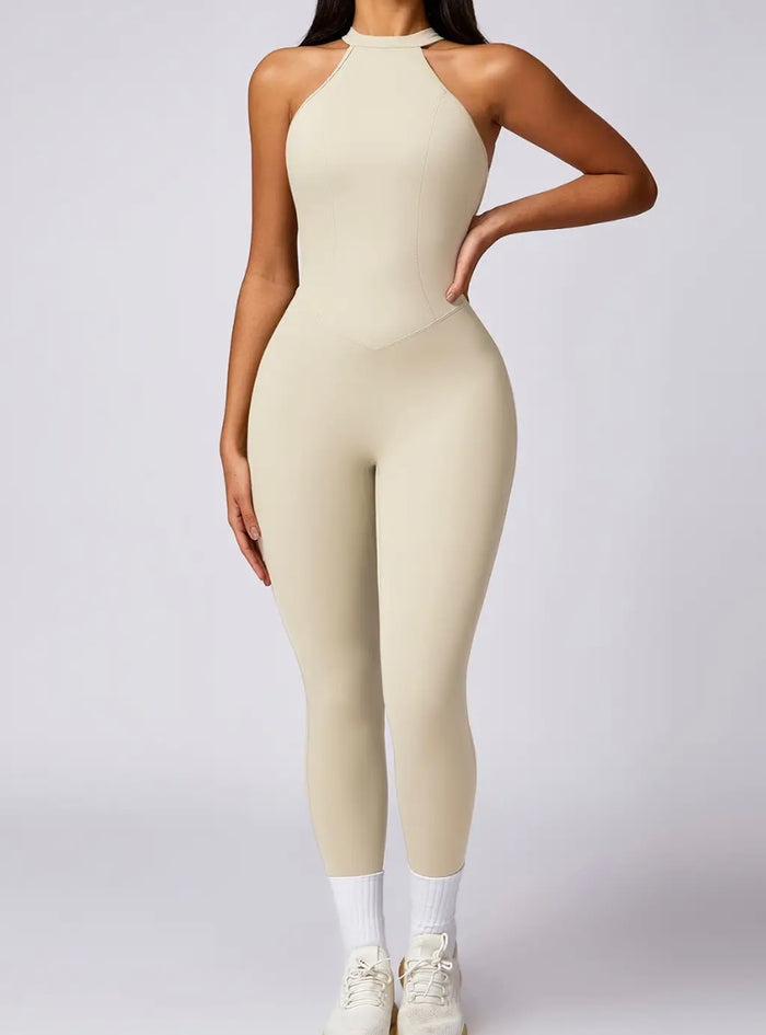 Beige Jumpsuit